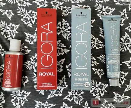 Par colorant Schwarzkopf Igora regal - «umbra 12-1 instrucțiuni Sandre ce să faceți dacă dintr-o dată