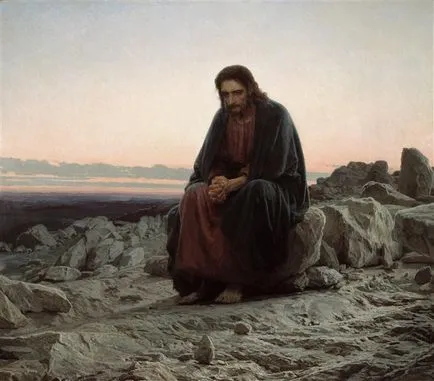 Kramskoi - Krisztus a sivatagban - képek a leírás, elemzés