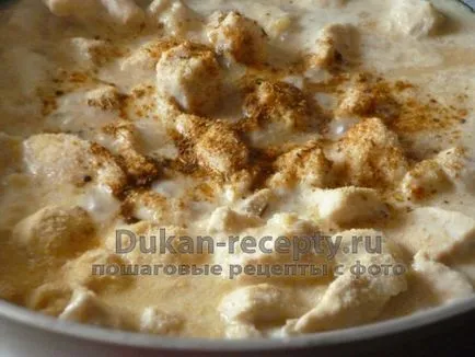 Пилешко филе в сос кисело мляко - рецепти за Dukan Diet, Dukan Диетични рецепти