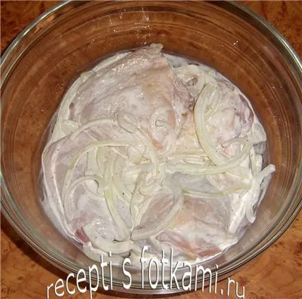 Csirkecomb a sütőben - lépésről lépésre recept fotók