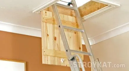 Стълбището към тавана - инсталиране тавански стълби с ръцете си