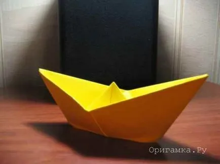 оригами лодка