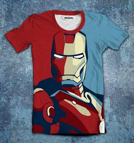 Top T-shirt om de fier (Iron Man) de fanii Marvel