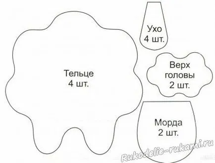 Мека играчка овце със собствените си ръце