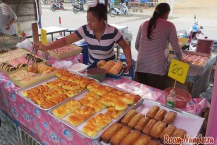 Piața de noapte în Jomtien în cazul în care gustoase și ieftine pentru a mânca în Pattaya