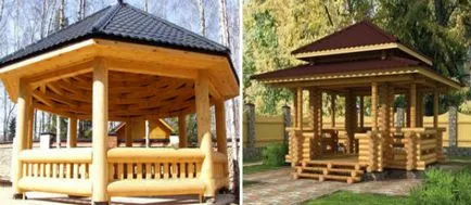 Prezentare generală pavilioane din lemn, fotografii de clădiri realizate din grinzi, busteni, bambus, casa de bloc, instrucțiuni