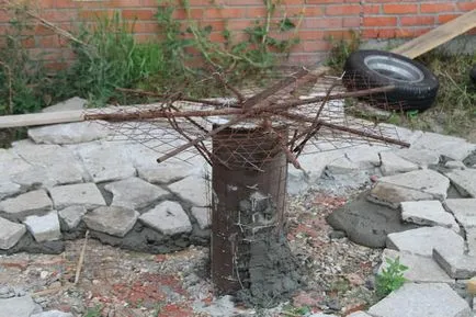 Patio ca o operă de artă (așa cum am făcut zonă de relaxare în grădină)