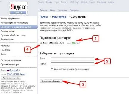 Изпращането на писма на Yandex, блогове и оптимизация