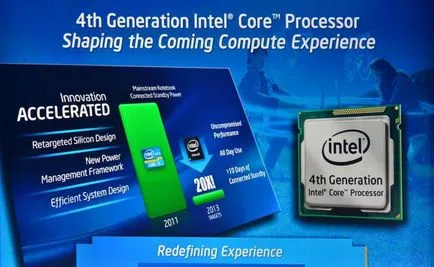 Generation processzorok Intel leírása és modellek tulajdonságai