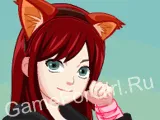 Момичето-котка - аниме игри за момичета