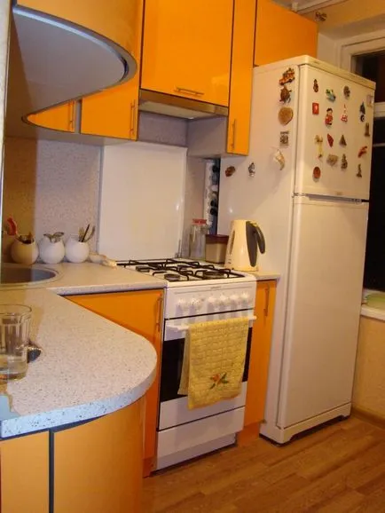 Tervezz egy kis konyha belső (51 fotó) - 5 négyzetméter - a kezüket oktatás, fotó- és