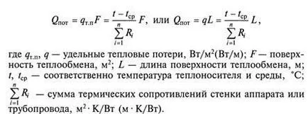 Изчисление на загуба на топлина в околната среда