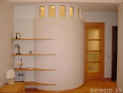Sugár falak belsejében egy modern otthon, hogyan kell csinálni