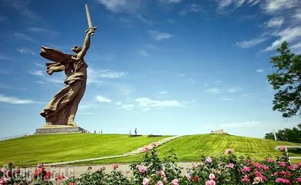 Magyarország, emlékmű Volgograd - Szülőföld kéri! Mamayev Kurgan