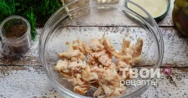 Rókagomba saláta - egy finom recept lépésről lépésre fotók