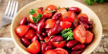 Saláta konzerv vörös bab, receptek képekkel