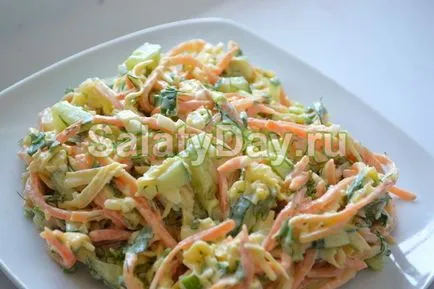 salata Chanterelle - este rapid, consistent și delicios! Rețetă cu fotografii și video