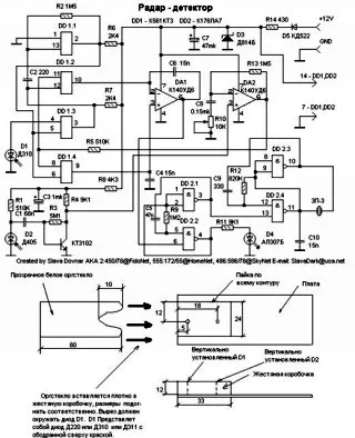 Homemade capcana de avertizare (detector de radar), modul de a face propriile mâini, finalizarea