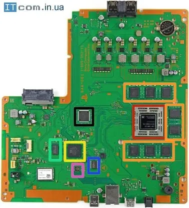 Як розібрати ігрову консоль sony playstation 4 (K4G41325FC-HC03 512мб GDDR5) Як розібрати ігрову консоль sony playstation 4