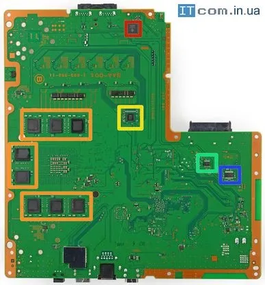 Як розібрати ігрову консоль sony playstation 4 (K4G41325FC-HC03 512мб GDDR5) Як розібрати ігрову консоль sony playstation 4