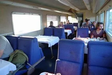 Як працює вагон-ресторан де в поїзді вагон-ресторан