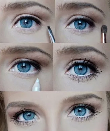 Ziua make-up pentru proprietarii de ochi albaștri