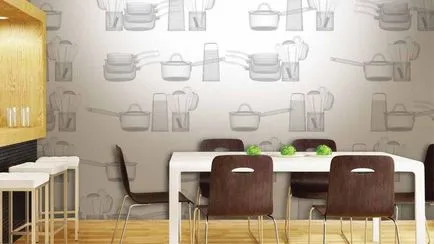 Дизайнът на стените в кухнята на избора на материали и цветове
