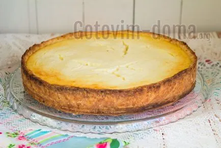 Házi sajttorta, lépésről lépésre recept fotókkal - házi receptek képekkel