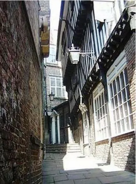 Medieval oraș englezesc din York, Buna ziua, Londra