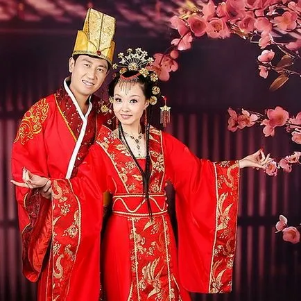 Сватба в китайски стил - да се създаде уникален празник