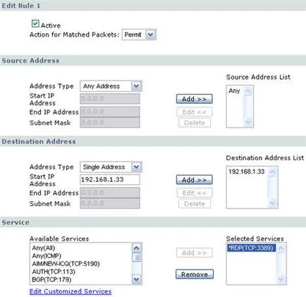 Accesul de la distanță de pe Internet la un computer conectat printr-un router sau un modem adsl-p-330W