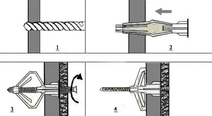 Diblu pentru gips-carton, metal și opțiuni de montare nailon