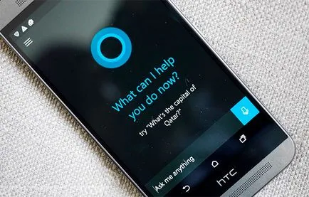 Virtuális asszisztens Cortana, amit a készülék támogatja a lehetőségét, Cortana a Microsoft,