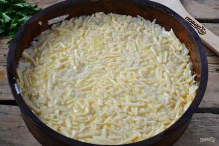 Печени картофи с настъргано сирене и чесън - стъпка по стъпка рецепта със снимки на