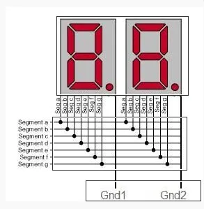 Arduino и 7-сегментен дисплей и време брояч обратна