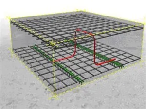 Armarea planseului monolit Circuit desen fundație