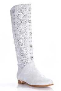 White Wedding Boots