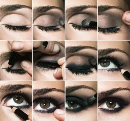 Smoky - smoky eyes, modul de a face machiaj frumos pentru ochi subtilități și nuanțe maro