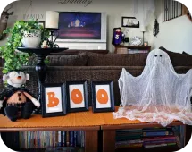 Домашна призрак на марля - идея, 5 снимки в секцията с ръцете си