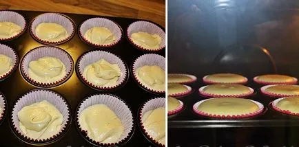 Házi cupcakes, lépésről lépésre főzés recept