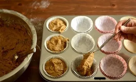 Házi cupcakes, lépésről lépésre főzés recept