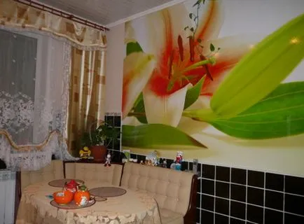 Murala în interiorul apartamentului - idei fotografie