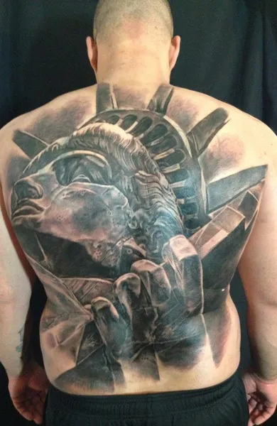 Képek és jelentősége a tetoválás a Szabadság-szobor