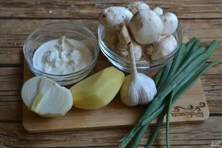 Supa de ciuperci crema cu ciuperci - un pas cu pas reteta cu fotografii de pe