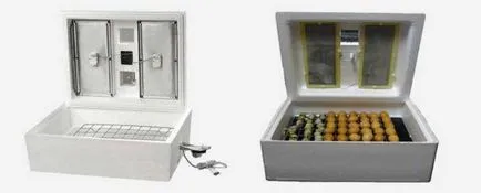 Инкубатор с ръцете си домашно приготвени от хладилника, как да се направи пяна, поставка за яйца, с