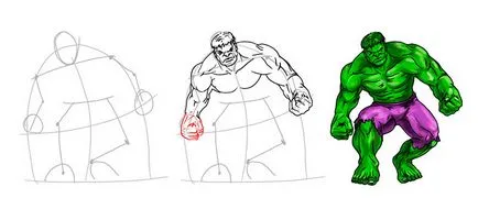 Ръководство за да се научи да привлече Хълк (Hulk)