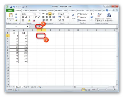 Interpoláció az Excel