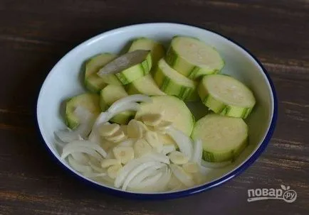 Cukkini, sült csirke - lépésről lépésre recept fotók