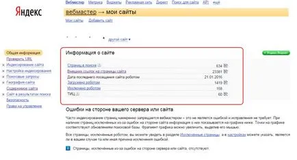 Cum de a adăuga un site Yandex webmasteri, template-uri Joomla, prof joomla