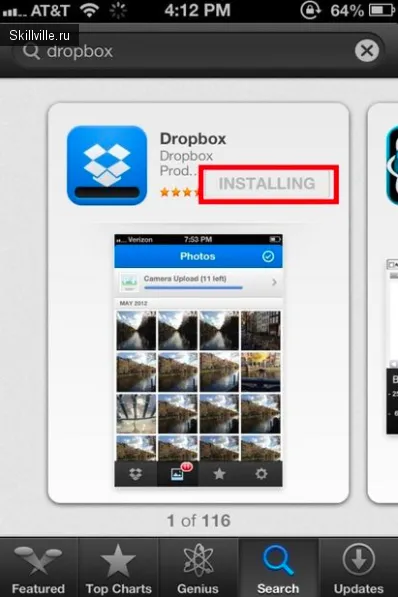 Hogyan használható dropbox az iPhone